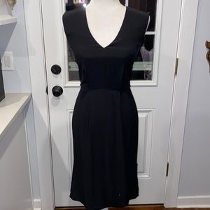 J.Crew Classic Black Silk Sheath Dress